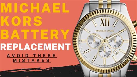 battery for michael kors fitness tracker|Michael Kors Watch Battery Replacement Guide: Step.